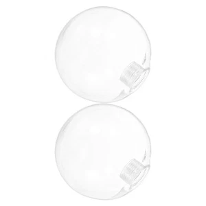 2 Pcs Light Fixture Globes Clear Lamp Shade Glass for Bulb Cover - Picture 1 of 12