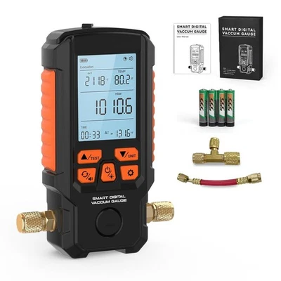 Digital Vacuum Gauge HVAC, Auto-Calibration, Leak Test, (Torr, mbar, inHg, Hpa) - Image 1 of 4