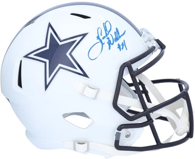 Herschel Walker Dallas Cowboys Signed Flat White Alternate Revolution Rep Helmet - Image 1 of 2