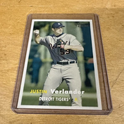 2006 Justin Verlander Topps Heritage #461 Rookie Card RC  - Image 1 of 2