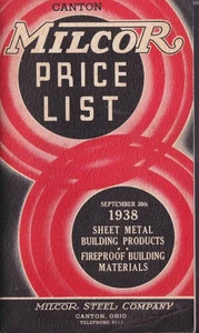 Canton Milcor lamiera e prodotti e materiali da costruzione antiproof 1938 - Foto 1 di 1
