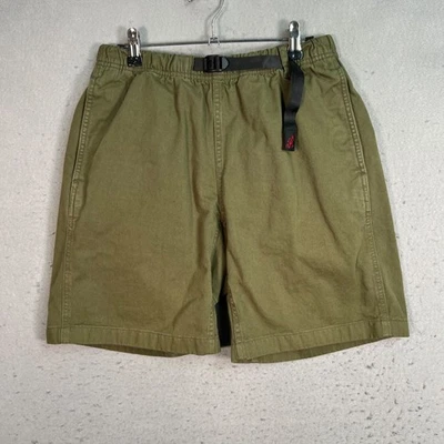 Pantalones Cortos Chinos Gramicci Para Hombres Pequeños de Algodón Verde Oliva para Senderismo con Cintura Ajustable Foto 1 de 4