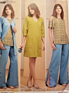 SImplicity Sewing Pattern S8847 Jacket Tunic Pants Dress EASY TO SEW Size 16-24 - Picture 1 of 3
