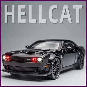 Coche de juguete Dodge Challenger Hellcat para coches de metal fundido a presión escala 1:32 - Imagen 1 de 26