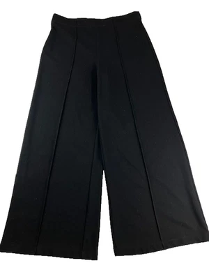 Pantalones de vestir para mujer Max Studio London tiro alto negros pierna ancha, talla XL Foto 1 de 4
