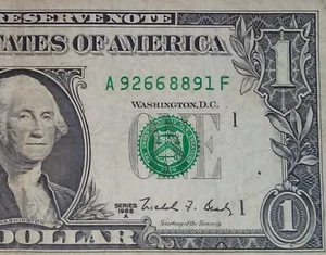 **WEB PRESS NOTE** ((EXPERIMENTAL)) $1 1988 A Plate #4/6 - Picture 1 of 3