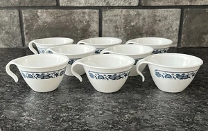 8 Corelle Old Town Blue Onion by Corning Hook Handle Coffee Tea Cups - Picture 1 of 7