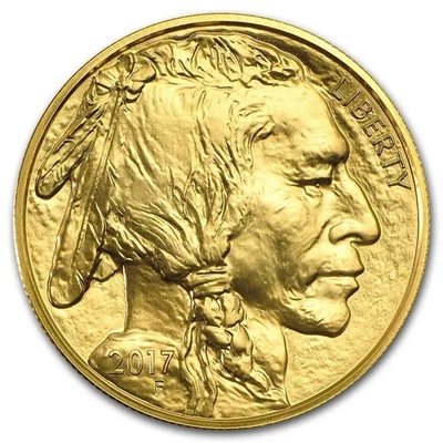 1 oz Gold Buffalo BU 2017 F $50 Fine .9999 Gold Uncirculated - Image 1 of 4