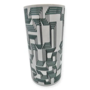 Rosenthal Vase Porzellan Grün Weiß 100 Jahre Jubiläum - Picture 1 of 7