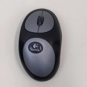 Logitech Cordless MouseMan Optical Wireless Mouse M-RR63 Gray Black No Receiver - Picture 1 of 6
