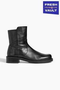 RRP€588 STUART WEITZMAN Leather Ankle Boots US9 UK6.5 EU39.5 Black Made in Spain - Picture 1 of 10