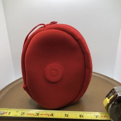 Beats By Dre Soft Headphone Case Red With Clasp And One Interior Pocket  - Image 1 of 4