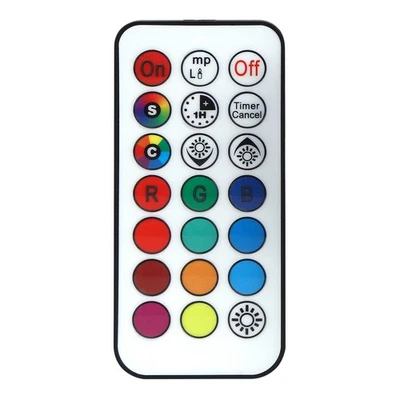 (RGB + Pure White 6000K E12) Remote Control Bulb Lamp Colorful Changeable - Image 1 of 4