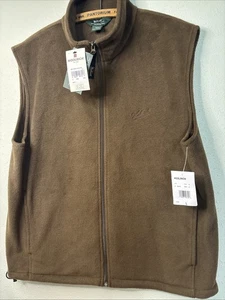 Woolrich Herren Fleece Weste mit Reißverschluss Gr. M Braun Neu Mit Etikett - Bild 1 von 6