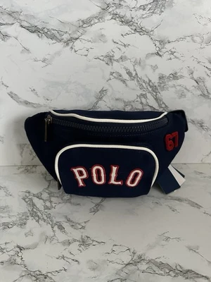 Polo Ralph Lauren Racing Sport Patched 67 Logo Crossbody Bag Fanny Pack PWing - Image 1 of 4