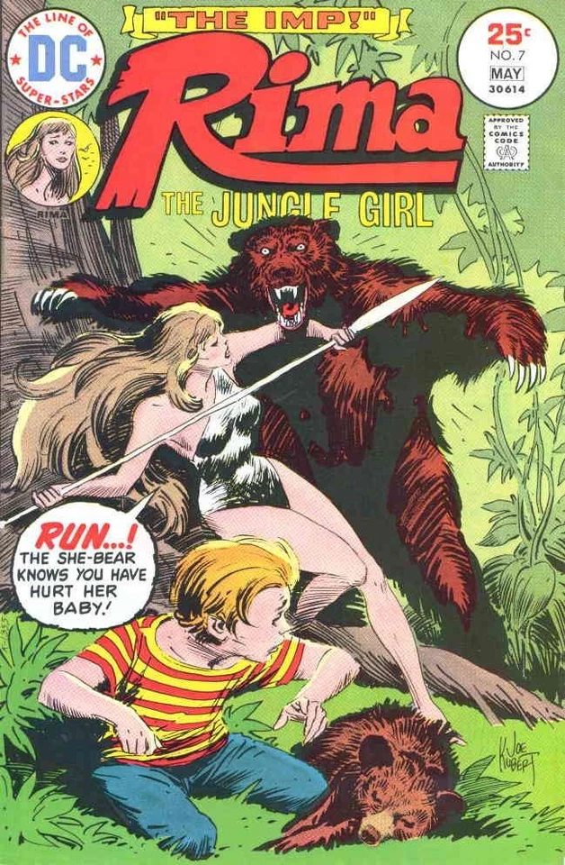 Rima, the Jungle Girl #7 VF; DC | Joe Kubert Last Issue Bear - w/Bag+Board - Image 1 of 1