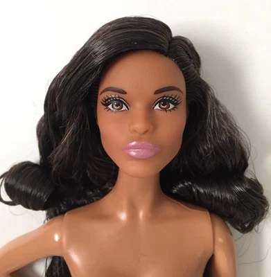 2016 Holiday Barbie African American AA Peace Hope Love DGX99 Claudette Facemold - Image 1 of 4