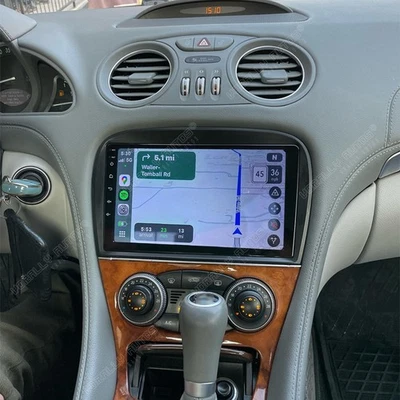 Rádio estéreo carro CarPlay 2+64G para Mercedes-Benz SL R230 SL350 SL500 Android 15 - Imagem 1 de 4