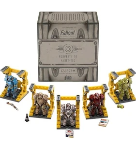MEGA Fallout T-60 Power Armor Collection Set With 5 Figures (327 pcs) *IN HAND* - Picture 1 of 5