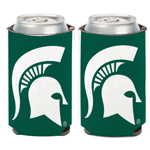 Michigan State Spartans 12oz Two Sided Can Cooler [NEW] Coozie Koozie Beer Drink Cover