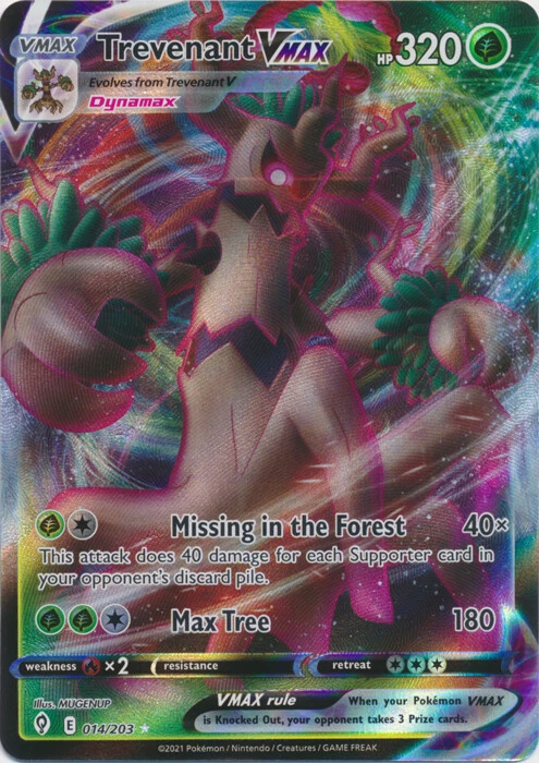 Trevenant VMAX 014/203 Ultra Rare Evolving Skies Pokemon TCG - Image 1 of 1