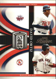 2005 Playoff Prestige Changing Stripes Baseball Card #19 Ortiz Twins-Sox