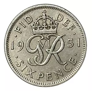 Regno Unito The SIXPENCE UK moneta moneta estera - Foto 1 di 1
