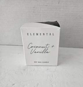 ELEMENTAL COCONUT + VANILLA SOY WAX CANDLE OPEN BOX - Bild 1 von 6