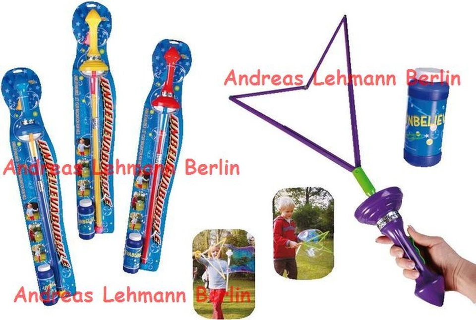 Riesen Seifenblasen Schwert Kinder Geburtstag Staunen Blasen Seifenlauge Bubble - Bild 1 von 1
