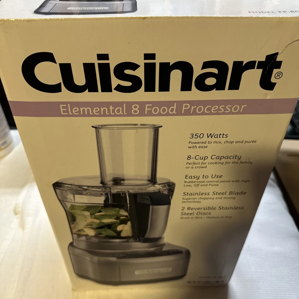 Cuisinart FP8GM Elemental 8 Cup Food Processor Gunmetal - Image 1 of 4