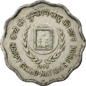 India | 10 Paise Coin | Year of the Child | Km:33 | 1979 - Picture 1 of 12