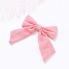 Big Bow Hair Clip Satin Barrette Hairpin Solid Color Ponytail Hair Accessories*