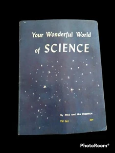 Vintage science 1972 book Scholastic Wonderful World of Science table Freeman  - Bild 1 von 7