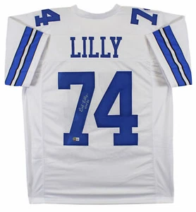 Bob Lilly "HOF 80" Authentic Signed White Pro Style Jersey BAS Witnessed 2 - Picture 1 of 3