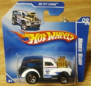 Hot Wheels Morris Wagon Gasser White/Black HW Mail Short Card 1:64 Scale New - Picture 1 of 10