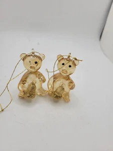 Vintage Glass Bear Ornaments - Picture 1 of 5