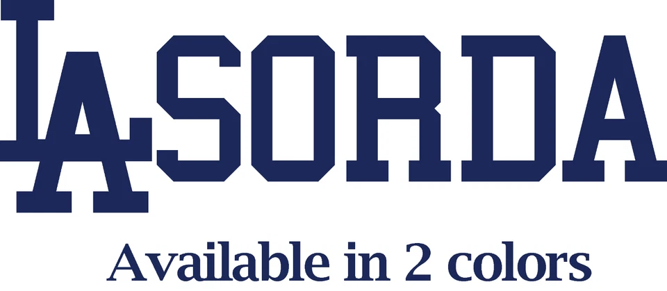 Calcomanía de vinilo Tommy Lasorda LA Doyers Dodgers #2 Coach Skipper 213 VENTANA DE BÉISBOL Foto 1 de 1