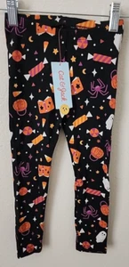 Girls 4T Toddler Leggings Cat & Jack Halloween Candy Pumpkin Ghost NEW WITH TAGS - Picture 1 of 5