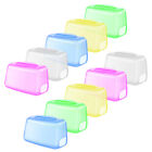 10 Kunststoff-Zahnbürstenkopfbezüge, Reisekappen (zufällige Farbe)