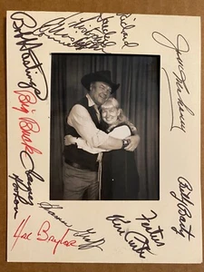 Ken Curtis James Doohan Billy Barty Hal Baylor Signed Autographed Vintage Frame - Picture 1 of 6