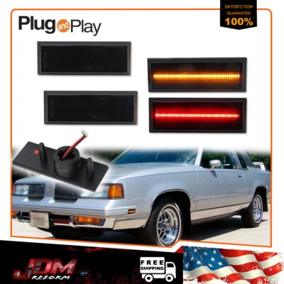 For 81-88 Oldsmobile Cutlass 442 LED Amber & Front Red Rear Side Marker Lights - Image 1 of 4