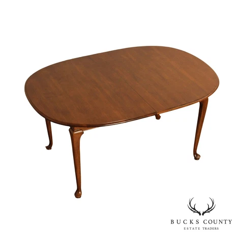 Ethan Allen 'Circa 1776' Queen Anne Style Maple Extendable Dining Table Cover