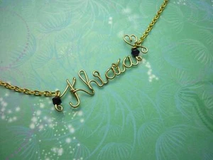 Handmade Personalised Gift Gold-Filled Name Necklace gift for Mothers/Girls - Picture 1 of 8