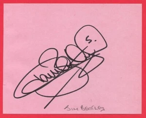 AUTÓGRAFO ORIGINAL JIM BENTLEY MORECAMBE FC 2002-2011 EX ROCHDALE AFC MANAGER - Imagen 1 de 1