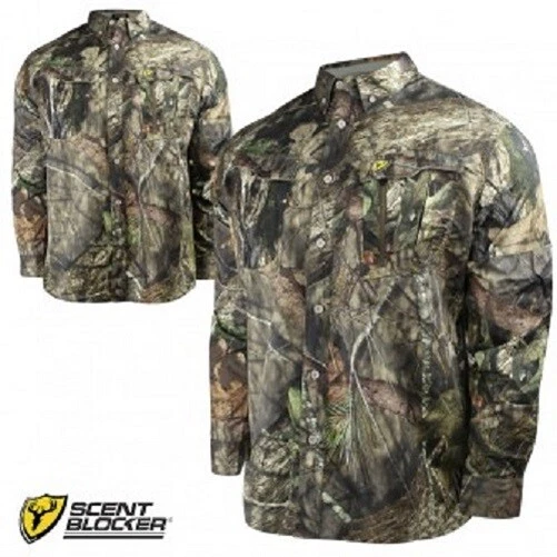 Scent Blocker FeatherLite Camo Hunting Shirt, MOC, Medium MSRP $100 - Image 1 of 1