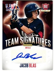 2014 Jacob Blas Panini USA Baseball Rookie Auto 251/299