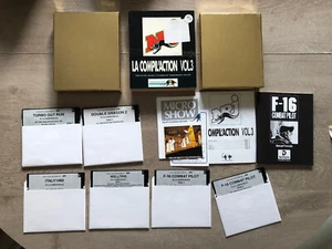 NRJ la compil'action vol3 double dragon 2 out run PC FR big box disquettes 5.25 - Imagen 1 de 5