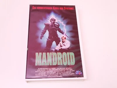 Mandroid 1993 Uncut VHS German PAL New Vision Video Mircea Albulescu Jane Caldwe - Bild 1 von 4