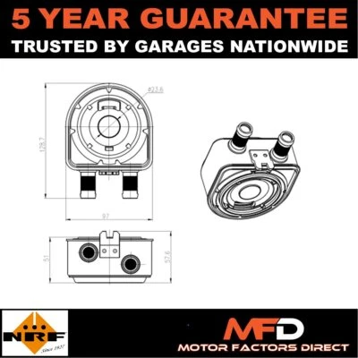 Enfriador de aceite NRF para Hyundai Sonata 2005-2015 ix35 2009-2015 1.6 2.0 2.4 Foto 1 de 4