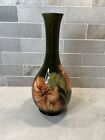 Vintage Moorcroft Hibiscus England Studio Art Pottery Vase With Label 11”